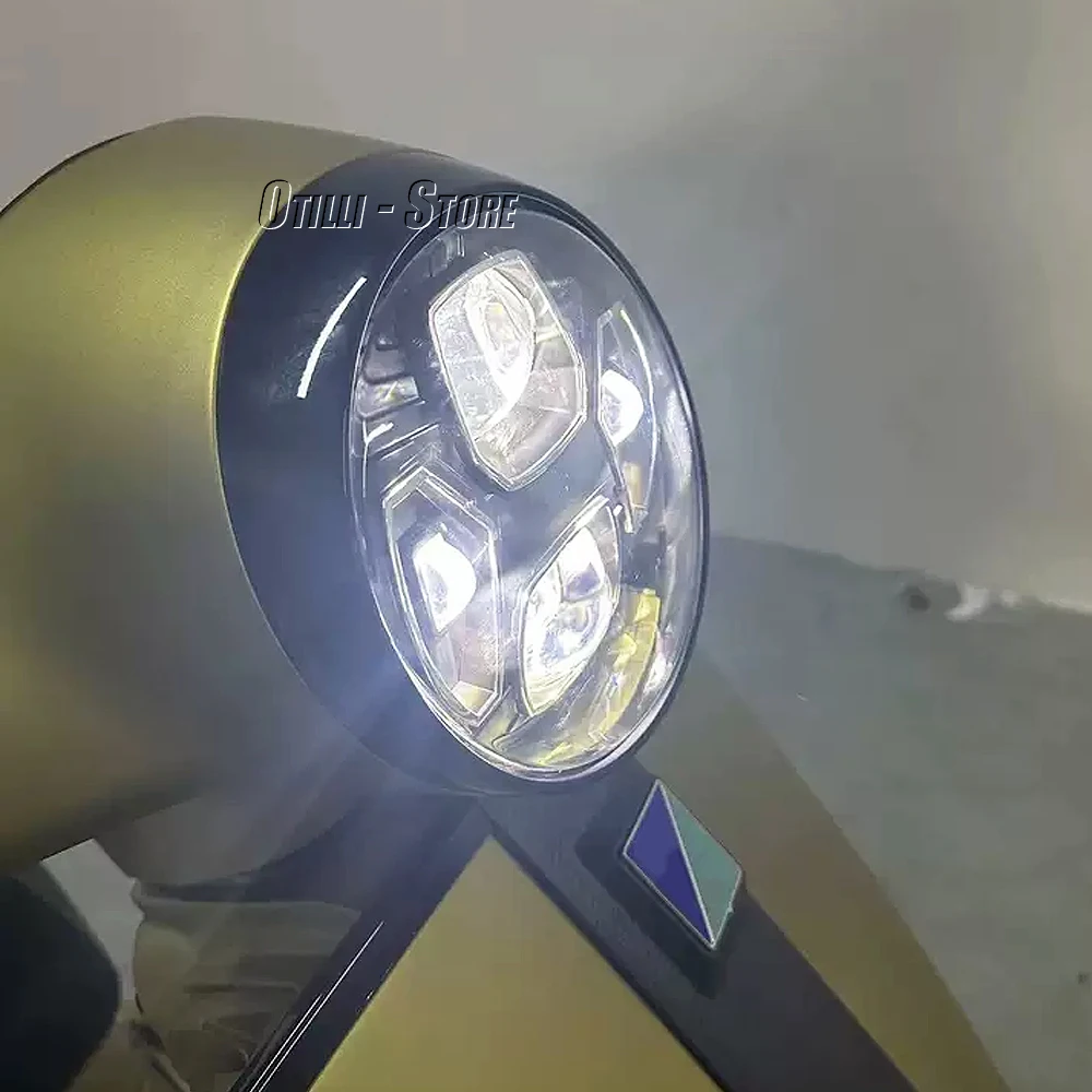 Model Kit Vespa - ไฟหน้า LED GTS300 อุปกรณ์ตกแต่งรถมอเตอร์ไซค์ใหม่ ไฟหน้า 3