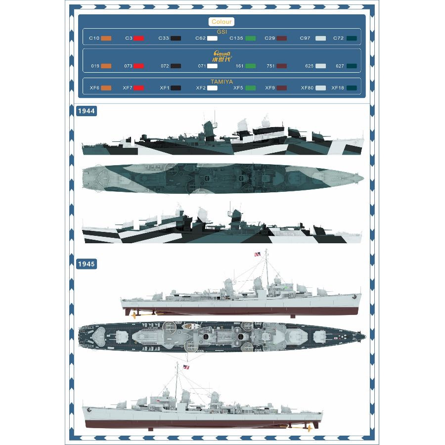 TM35007FH 1/350 เรือพิฆาตยูเอส - Model Kit Yacht บทวิจารณ์และราคา